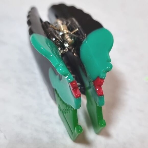 BRIDE OF FRANKENSTEIN HALLOWEEN HAIR CLAW CLIP - Picture 3 of 6